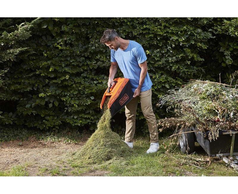 ГазонокосилкаBLACK+DECKER 18 В, ширина скашивания 33 см, 2 аккумулятора 2,5 Ач, зарядка BCMW3318L2-QW