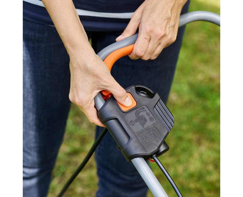 Газонокосилка BLACK+DECKER электрическая 1000 Вт, ширина скашивания 32 см, BEMW351-QS