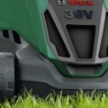 Zāles pļāvējs Bosch 36 V akumulatora 40 cm pļaušanas platums, 2 x 2,0 Ah akumulatori, lādētājs 06008B9F01