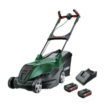 Zāles pļāvējs Bosch 36 V akumulatora 40 cm pļaušanas platums, 2 x 2,0 Ah akumulatori, lādētājs 06008B9F01
