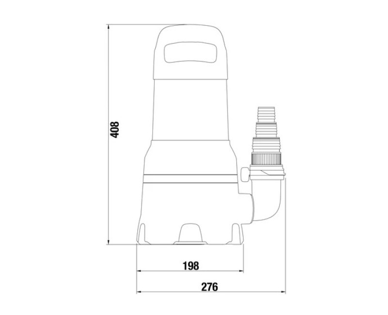 Iegremdējamais (Dernāžas) sūknis Gardena 1100W automātiska vadība, Nerūsējošs tērauds 967975601