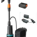 Iegremdējamais (Dernāžas) sūknis Gardena 2600 Comfort 18V lietus ūdenim ar akumulatoru 2,5 Ah, +lādētājs, 970825101