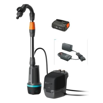 Погружной (дренажный) насос Gardena 2600 Comfort 18V для сбора дождевой воды с аккумулятором 2,5 Ач, + зарядное устройство, 970825101
