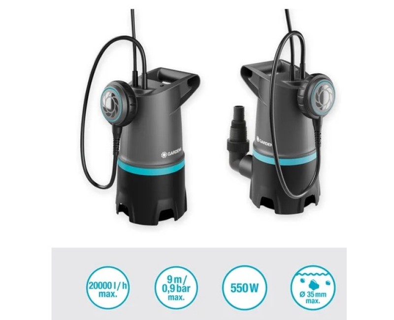 Nardymo (Drenavimo) siurblys Gardena 550W 970762301