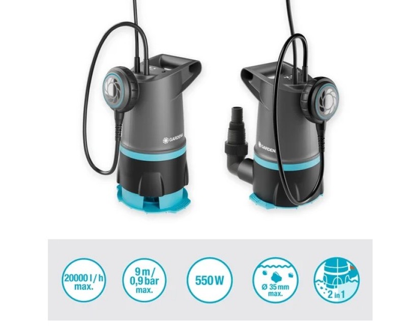 Nardymo (Drenavimo) siurblys Gardena Basic 400W 970525401