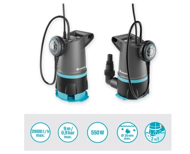 Nardymo (Drenavimo) siurblys Gardena Basic 550W 970762401