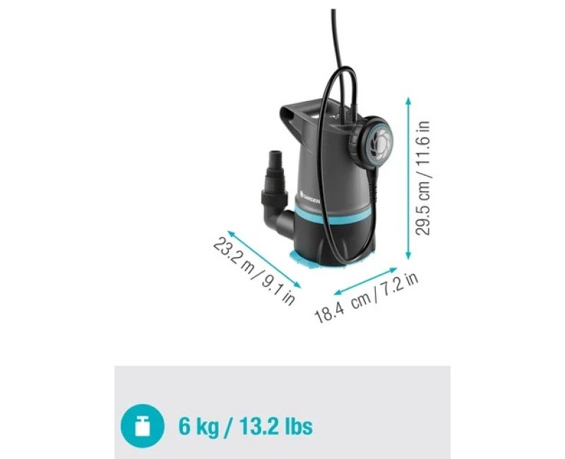 Nardymo (Drenavimo) siurblys Gardena Basic 550W 970762401