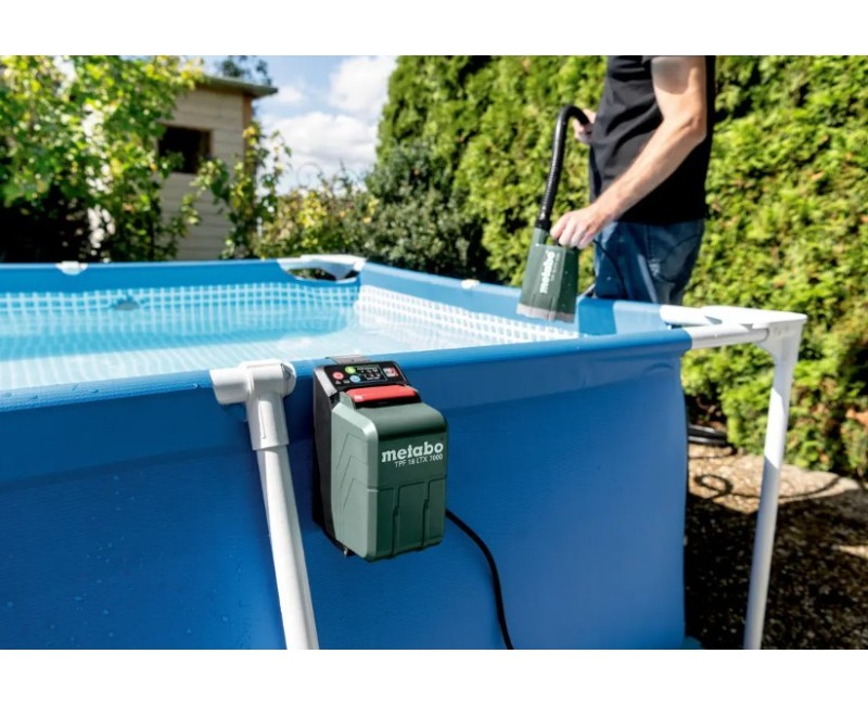 Nardymo (drenažo) siurblys Metabo TPF 18 LTX 7000, švariam vandeniui, 18V be akumuliatoriaus ir įkroviklio 601748850