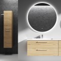 Augstais skapis Kame Gama ar 2 durvīm (push to open) Gaišs Ozols TU/35-2/35-PO
