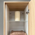 Augstais skapis Kame Home Dubultais Natural oak veneer TU/75-2-DB/N05-HM
