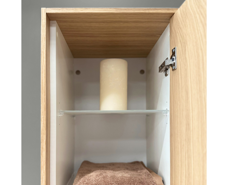 Augstais skapis Kame Home Dubultais Natural oak veneer TU/75-2-DB/N05-HM