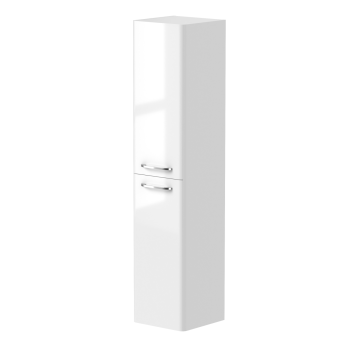 Augstais skapis Kame Soft 35cm, ar 2 durvīm Balts TU/35-2/D01-SFT
