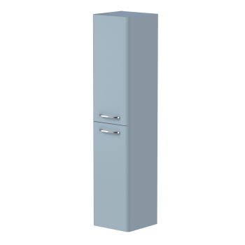 Augstais skapis Kame Soft 35cm, ar 2 durvīm Mist blue TU/35-2/D34-SFT