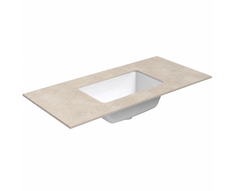 Vannas istabas virsma ar izlietni Kame Universal HPL 100 (ar sifonu) Earth stone HPL WP/10-3/H18-P3
