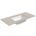 Vannas istabas virsma ar izlietni Kame Universal HPL 100 (ar sifonu) Sand stone HPL WP/10-3/H15-P3