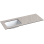 Darba virsma ar izlietni Kame Universal HPL 120cm Kreisā ar Easy Clean sifonu Grey moon