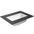 Vannas istabas virsma ar izlietni Kame Universal HPL 60 (ar sifonu) Black lava HPL WP/6-3/H17-P3