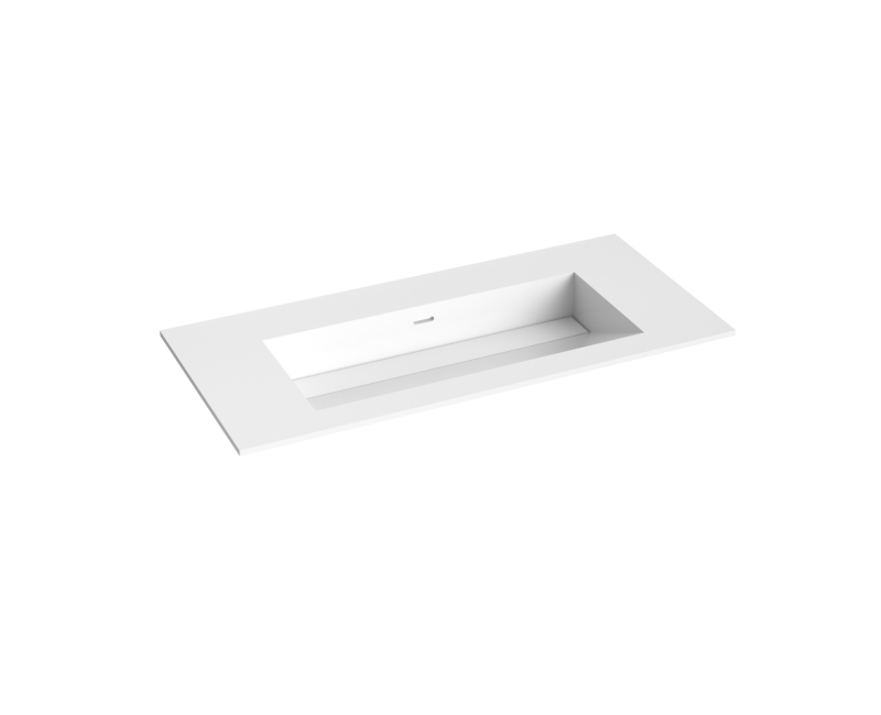 Mēbeļu izlietne Kame Corian 100 (bez atveres maisītājam) Balts Matēts CN1014618-BS