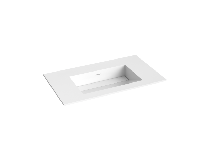 Mēbeļu izlietne Kame Corian 80 (bez atveres maisītājam) Balts Matēts CN814618-BS