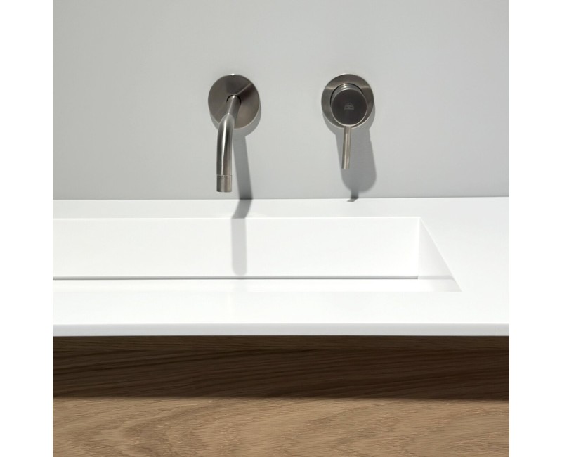 Mēbeļu izlietne Kame Corian N 100 (bez atveres maisītājam) Balts Matēts CN1002465-BS