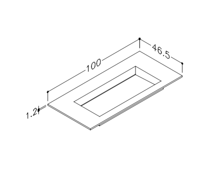 Mēbeļu izlietne Kame Corian N 100 (bez atveres maisītājam) Balts Matēts CN1002465-BS
