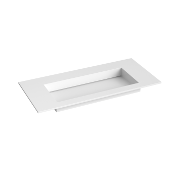 Mēbeļu izlietne Kame Corian N 100 (bez atveres maisītājam) Balts Matēts CN1002465-BS