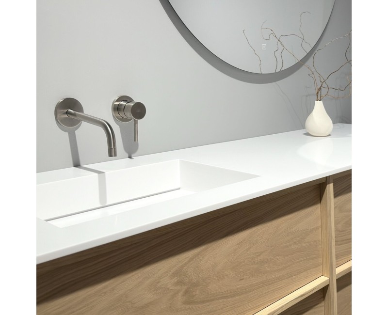 Mēbeļu izlietne Kame Corian N 100 (bez atveres maisītājam) Balts Matēts CN1002465-BS