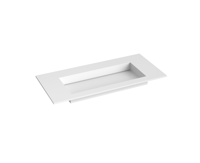 Mēbeļu izlietne Kame Corian N 100 (bez atveres maisītājam) Balts Matēts CN1002465-BS