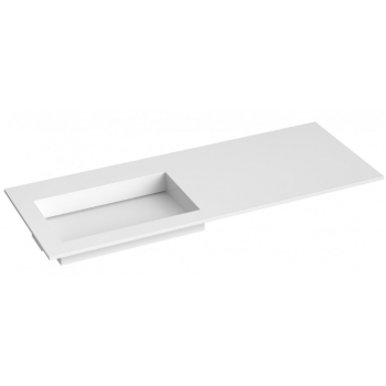 Mēbeļu izlietne Kame Corian N 120 (bez atveres maisītājam) kreisā Balts Matēts CN1202465-L-BS