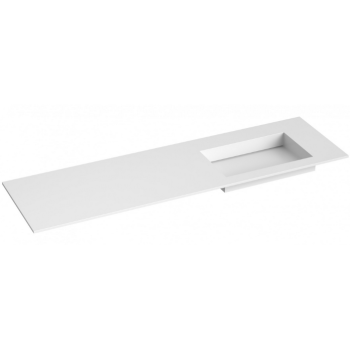 Mēbeļu izlietne Kame Corian N 160 (bez atveres maisītājam) labā Balts Matēts CN1600465-R-BS