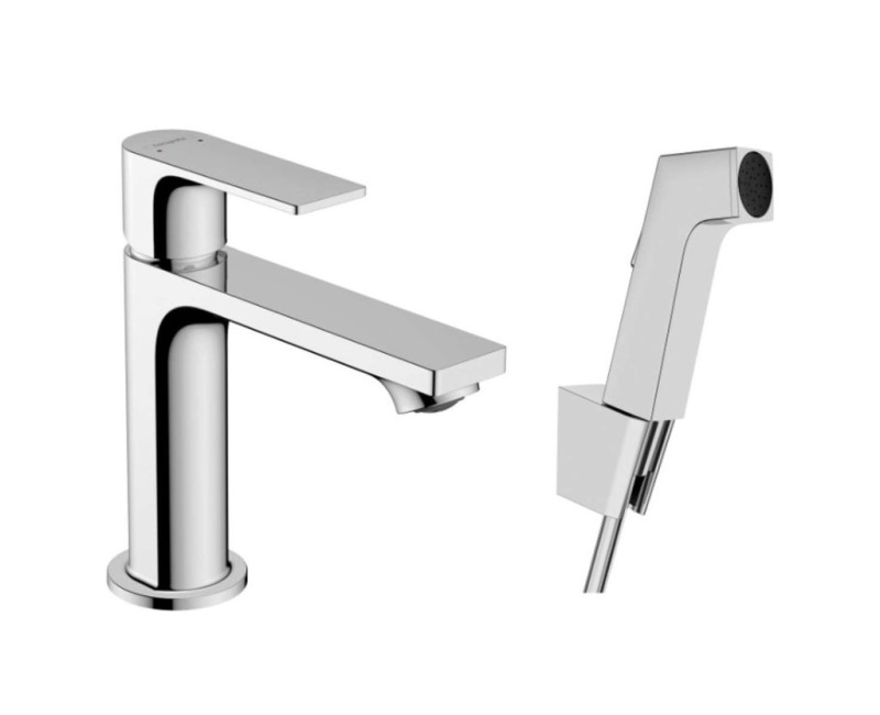 Hansgrohe Rebris E 110 Смеситель для умывальника с бидеттой, 72216000