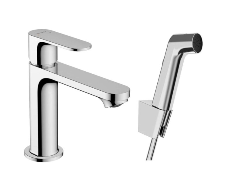 Hansgrohe Rebris S 110 Смеситель для умывальника с бидеттой, 72215000