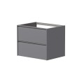 Vannas istabas skapītis Kame Moon 60cm 2 atvilknes, zem virsmas Matt grey BUC/6-3DR/D05-MO