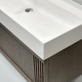 Vannas istabas skapītis Kame Sole 120cm 2 atvilknes, zem virsmas Smoked oak veneer BUC/12-3DR/N08-GR-SOL
