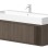 Vannas istabas skapītis Kame Sole 120cm 2 atvilknes, Zem virsmas, Bez izlietnes, Smoked oak BUC/12-3DR/N08-GR-SOL