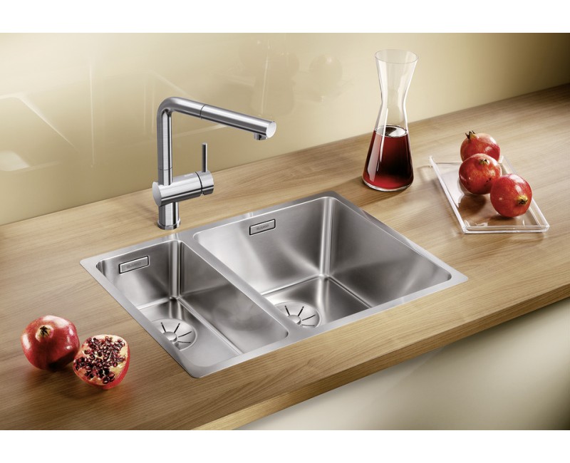 Virtuves izlietne Blanco Andano 340/180, 59x44 cm, nerūsējošais tērauds 522973