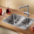 Virtuves izlietne Blanco Andano 340/180, 59x44 cm, nerūsējošais tērauds 522975
