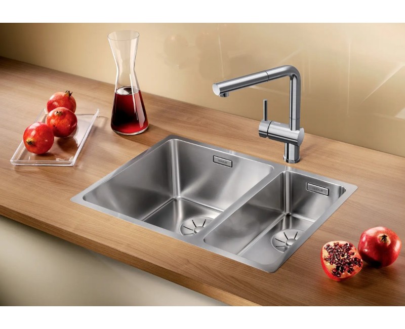Virtuves izlietne Blanco Andano 340/180, 59x44 cm, nerūsējošais tērauds 522975