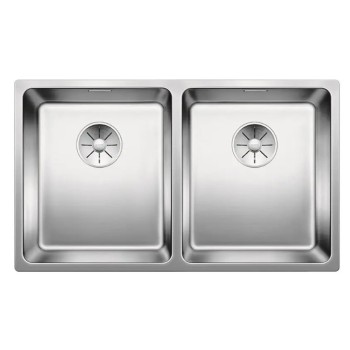 Virtuves izlietne Blanco Andano 340/340, 75x44 cm, nerūsējošais tērauds 522981