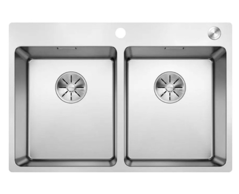 Virtuves izlietne Blanco Andano 340/340, 75x50 cm, InFino, nerūsējošais tērauds 525248