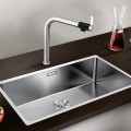 Virtuves izlietne Blanco Andano 700, 74x44 cm, nerūsējošais tērauds 522969