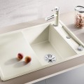 Virtuves izlietne Blanco Axia III 45 Silgranīta, 78x51 cm, ar aksesuāriem, InFino, balta 523177
