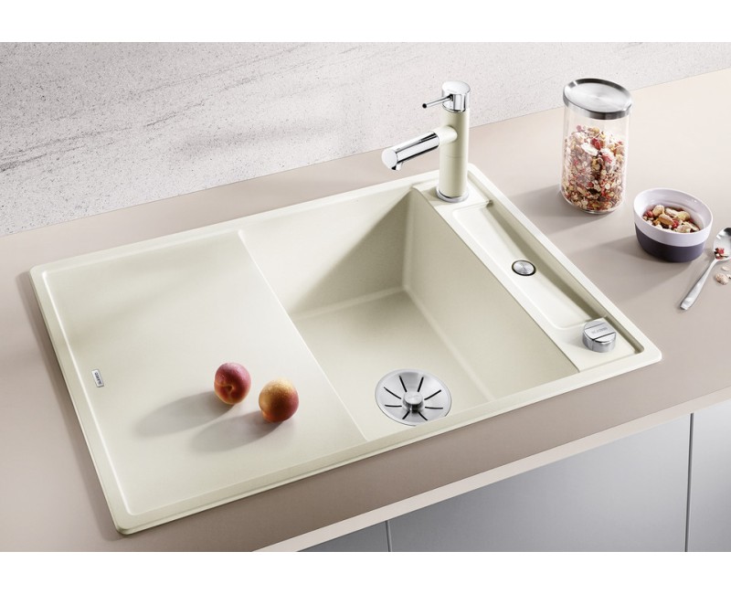 Virtuves izlietne Blanco Axia III 45 Silgranīta, 78x51 cm, ar aksesuāriem, InFino, balta 523177