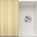 Virtuves izlietne Blanco Axia III 45 Silgranīta, 78x51 cm, ar aksesuāriem, InFino, balta 523177