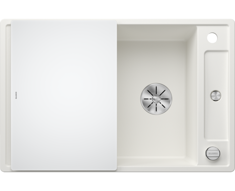 Virtuves izlietne Blanco Axia III 45 Silgranīta, 78x51 cm, ar aksesuāriem, InFino, balta 523187