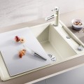 Virtuves izlietne Blanco Axia III 45 Silgranīta, 78x51 cm, ar aksesuāriem, InFino, balta 523187