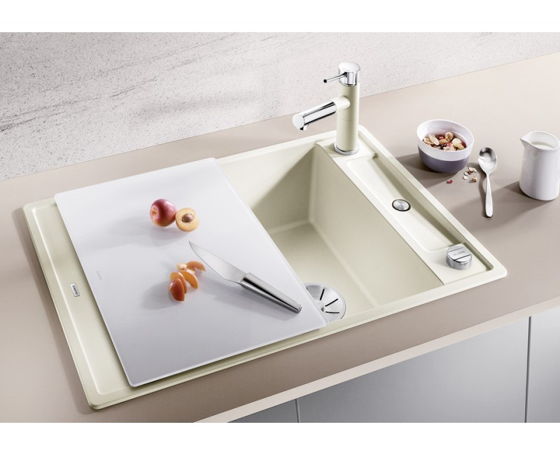 Virtuves izlietne Blanco Axia III 45 Silgranīta, 78x51 cm, ar aksesuāriem, InFino, balta 523187