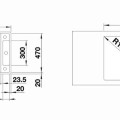 Virtuves izlietne Blanco Axia III 45 Silgranīta, 78x51 cm, ar aksesuāriem, InFino, melna 525841