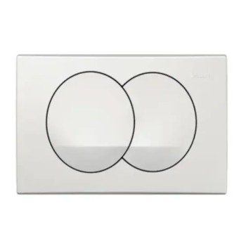 Tualetes poda komplekts Geberit Duofix ar Kielle Gaia Rimless podu ar SoftClose vāku, Delta poga, balta 11CA3150B