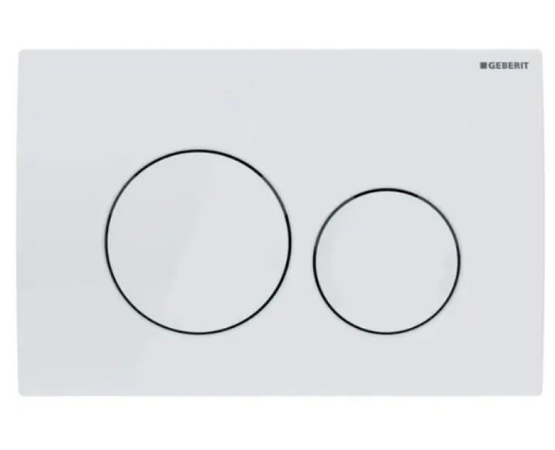 Tualetes poda komplekts Geberit Duofix pods Kielle Gaia Rimless, vāks ar SoftClose, Delta20 poga balta 11CA3152B